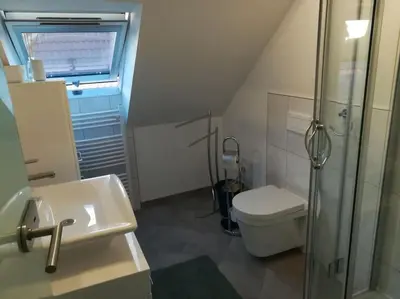 Ein Badezimmer in der Unterkunft Apartment-Studio baubiologisch in Quedlinburg