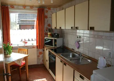 Küche/Küchenzeile in der Unterkunft Ferienhaus Familie Knoll