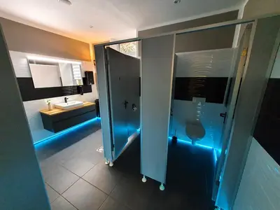 Ein Badezimmer in der Unterkunft Gasthaus 