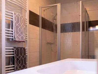 Ein Badezimmer in der Unterkunft Ferienwohnungen Tanner Hütte