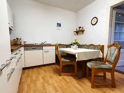 Küche/Küchenzeile in der Unterkunft Ferienwohnung Walpurga