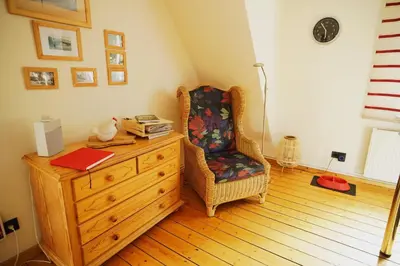 Ein Sitzbereich in der Unterkunft Haus 