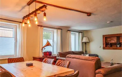 Ein Sitzbereich in der Unterkunft Nice Apartment In Sankt Andreasberg