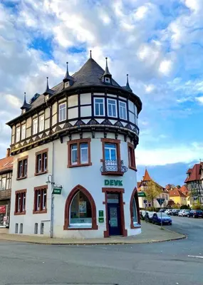 Das Gebäude in dem sich die Ferienwohnung befindet