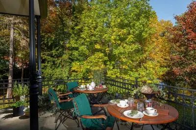 Ein Garten an der Unterkunft Luxus Hotel Design Villa Ottilienruh Ilsenburg im Harz