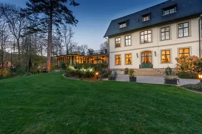 Ein Garten an der Unterkunft Luxus Hotel Design Villa Ottilienruh Ilsenburg im Harz