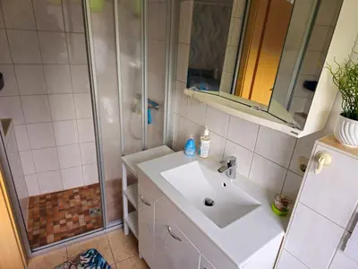 Ein Badezimmer in der Unterkunft Ferienwohnung Martina