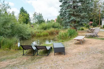 Ein Garten an der Unterkunft Altes Forsthaus im Harz