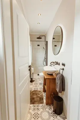Ein Badezimmer in der Unterkunft Waldchalet Am Steinberg FEWO