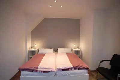 Ein Bett oder Betten in einem Zimmer der Unterkunft Ferienwohnung Irene