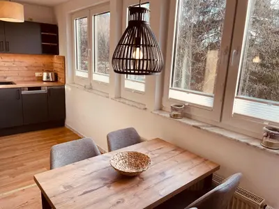 Küche/Küchenzeile in der Unterkunft Apartment an der Wurmbergseilbahn 3