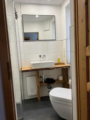 Ein Badezimmer in der Unterkunft Steinbachhütte 1