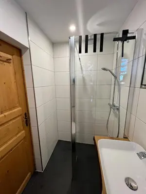 Ein Badezimmer in der Unterkunft Steinbachhütte 1