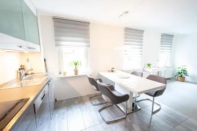 Ein Sitzbereich in der Unterkunft Ferienhaus Kleiner Kaiser