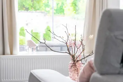 Ein Sitzbereich in der Unterkunft Ferienhaus Kleiner Kaiser