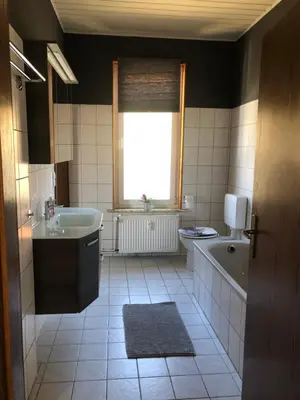 Ein Badezimmer in der Unterkunft Burgruine