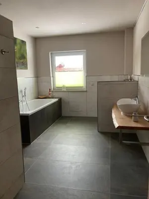 Ein Badezimmer in der Unterkunft Ferienwohnung Kröger I