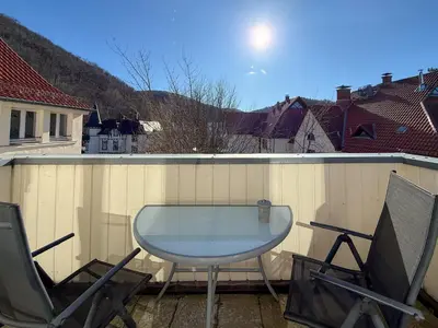 Ein Balkon oder eine Terrasse in der Unterkunft Casa Kronberg