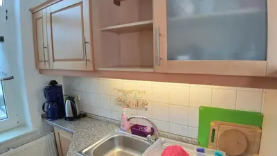 Küche/Küchenzeile in der Unterkunft Schönes Ferien-Appartement für bis zu 7 Personen
