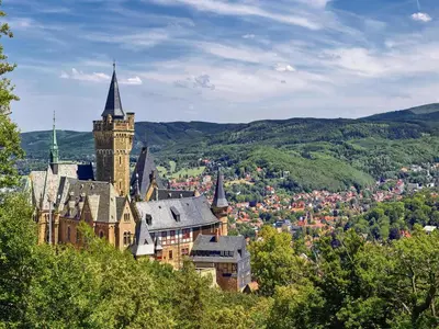 Ein allgemeiner Bergblick oder ein Berglick von der Ferienwohnung aus