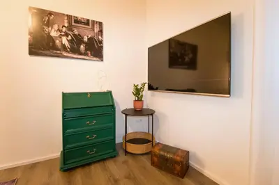 TV/Unterhaltungsangebot in der Unterkunft Ferienwohnung Vier Findlinge