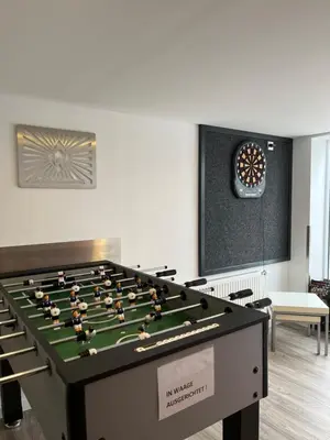 Ein Billardtisch in der Unterkunft Mompels