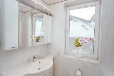 Ein Badezimmer in der Unterkunft Ferienwohnung Glockenturmblick