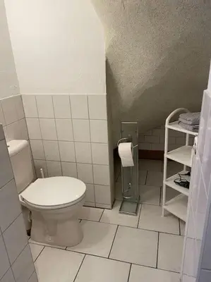 Ein Badezimmer in der Unterkunft Quartier für zwei