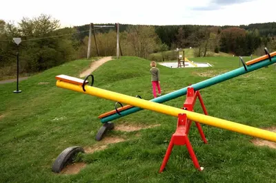 Ein Kinderspielbereich in der Unterkunft NEU! FeWo Panoramablick Hohegeiß Pool und Sauna