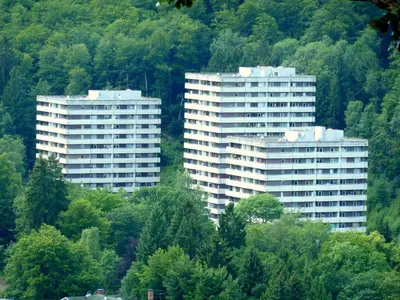 Das Gebäude in dem sich die Ferienwohnung befindet