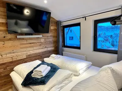 Ein Bett oder Betten in einem Zimmer der Unterkunft wohlBfinden2 appartementhaus