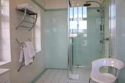 Ein Badezimmer in der Unterkunft Ferienwohnung am Brühl