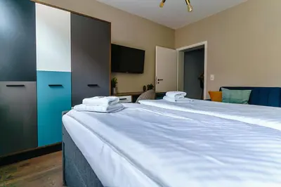 Ein Bett oder Betten in einem Zimmer der Unterkunft Kleine Quelle Wernigerode