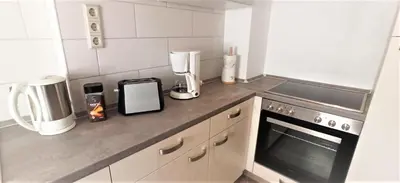 Küche/Küchenzeile in der Unterkunft Apartment für bis zu 6 Personen mit Balkon