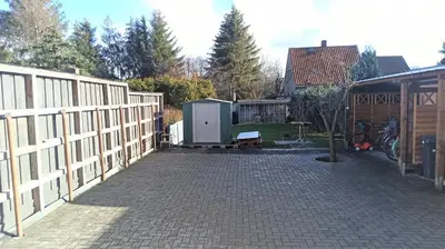 Das Gebäude in dem sich die Ferienwohnung befindet