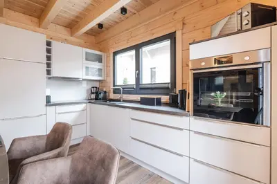 Küche/Küchenzeile in der Unterkunft Bergwaldchalet Komfort