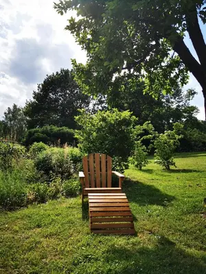 Ein Garten an der Unterkunft Birke