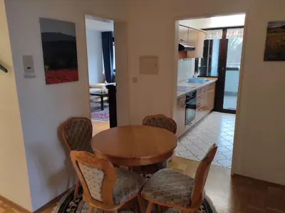 Küche/Küchenzeile in der Unterkunft Ferienwohnung Kagemann