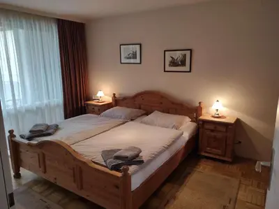 Ein Bett oder Betten in einem Zimmer der Unterkunft Ferienwohnung Kagemann