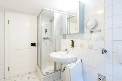 Ein Badezimmer in der Unterkunft Ferienwohnung 2 - Marktkirchhof