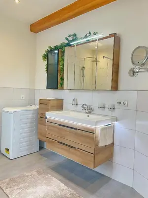 Ein Badezimmer in der Unterkunft Wohnung 3 Am Schlosspark